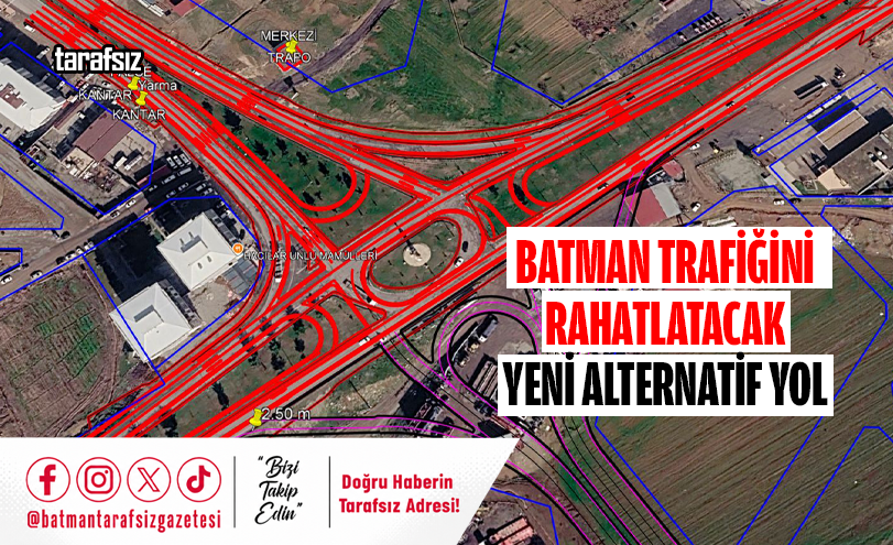 Batman Trafiğini Rahatlatacak Yeni Alternatif Yol