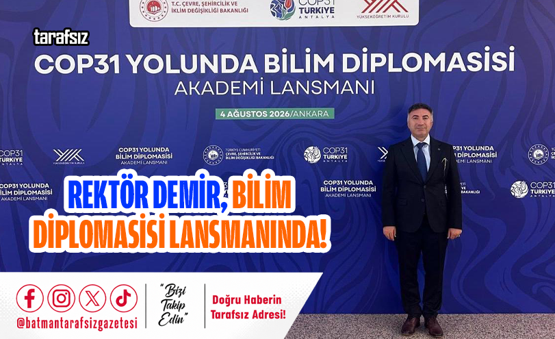 Rektör Demir, Bilim Diplomasisi Lansmanında!