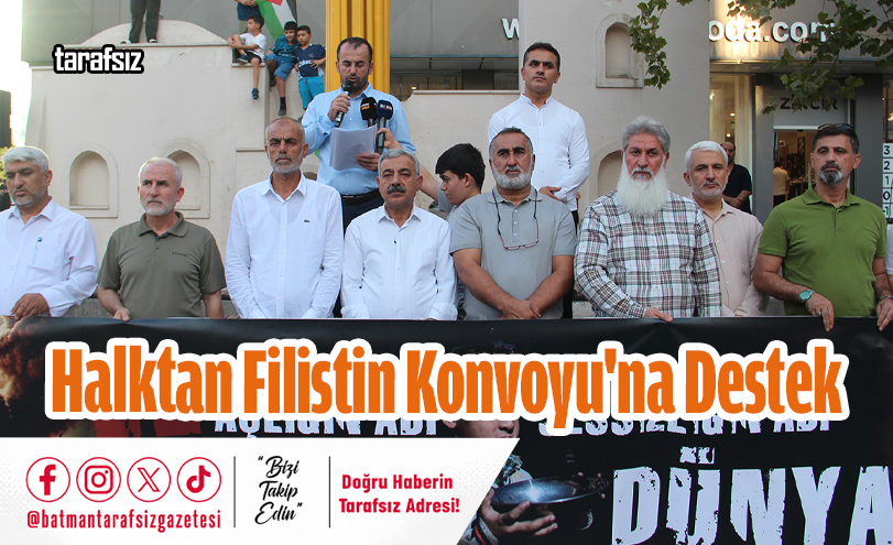 Halktan Filistin Konvoyu’na Destek