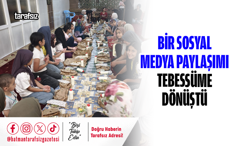 Bir Sosyal Medya Paylaşımı Tebessüme Dönüştü