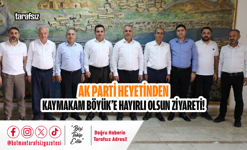 AK Parti Heyetinden Kaymakam Böyük’e Hayırlı Olsun Ziyareti!