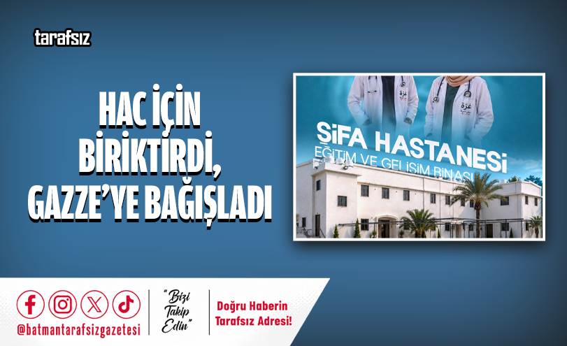Hac İçin Biriktirdi, Gazze’ye Bağışladı