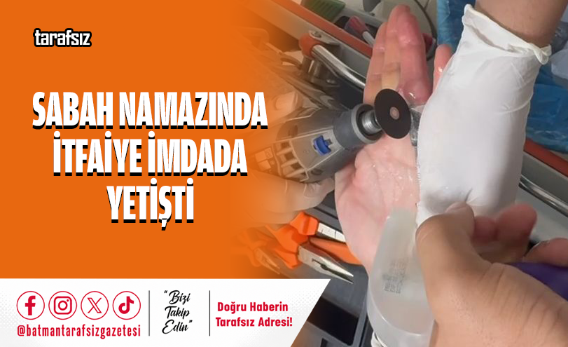 Sabah Namazında İtfaiye İmdada Yetişti