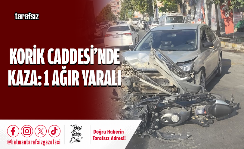 Korik Caddesi’nde Kaza: 1 Ağır Yaralı