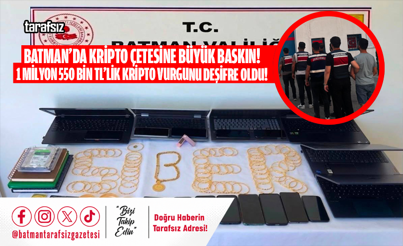 1 MİLYON 550 BİN TL’LİK KRİPTO VURGUNU DEŞİFRE OLDU!