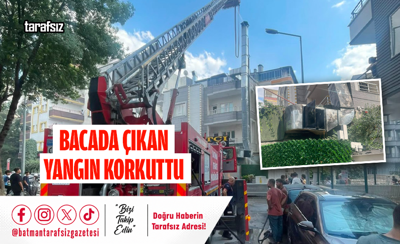 Bacada Çıkan Yangın Korkuttu