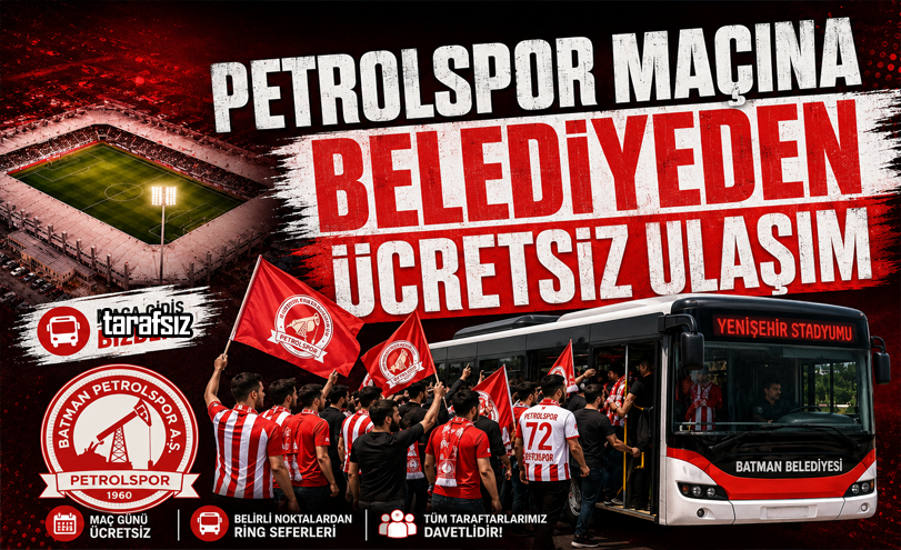 Petrolspor Maçına Belediyeden Ücretsiz Ulaşım