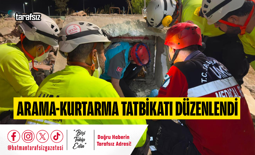 Arama-Kurtarma Tatbikatı Düzenlendi