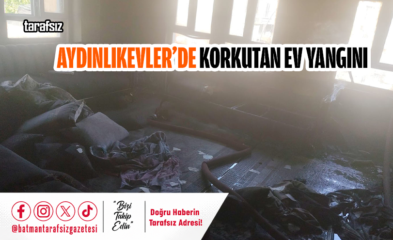 Aydınlıkevler’de Korkutan Ev Yangını