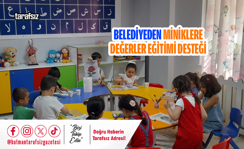 Belediyeden Miniklere Değerler Eğitimi Desteği