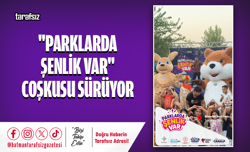 “Parklarda Şenlik Var” Coşkusu Sürüyor