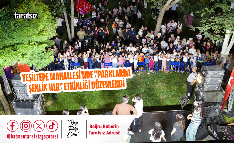 Yeşiltepe Mahallesi’nde “Parklarda Şenlik Var” Etkinliği Düzenlendi