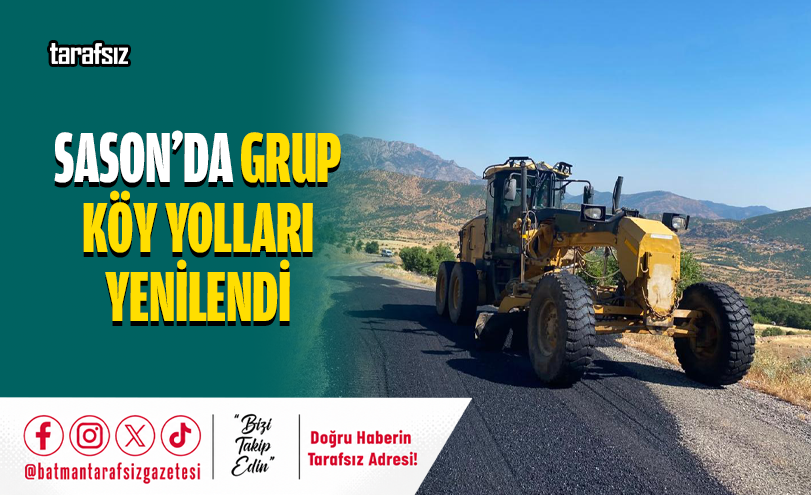 Sason’da Grup Köy Yolları Yenilendi
