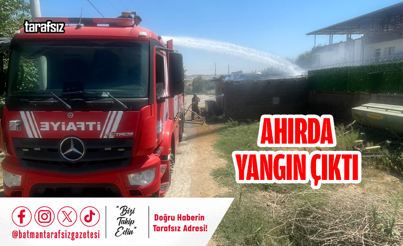 Ahırda Yangın Çıktı
