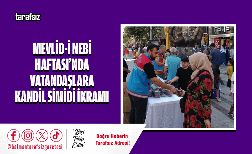 Mevlid-i Nebi Haftası’nda Vatandaşlara Kandil Simidi İkramı