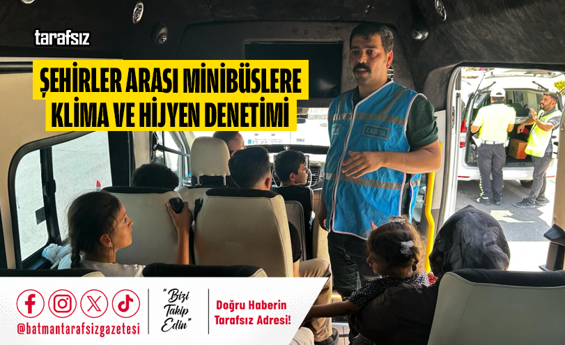 Şehirler Arası Minibüslere Klima ve Hijyen Denetimi