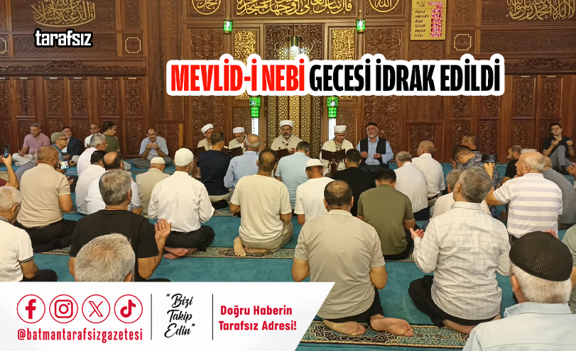 Mevlid-i Nebi Gecesi İdrak Edildi