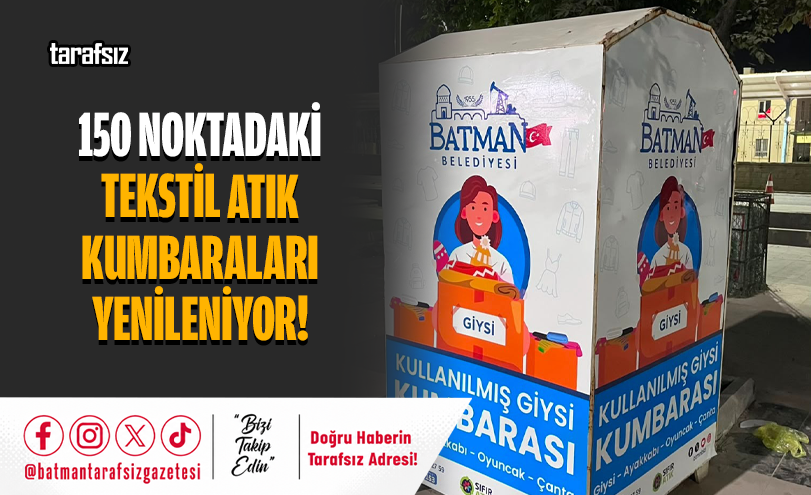 150 Noktadaki Tekstil Atık Kumbaraları Yenileniyor!
