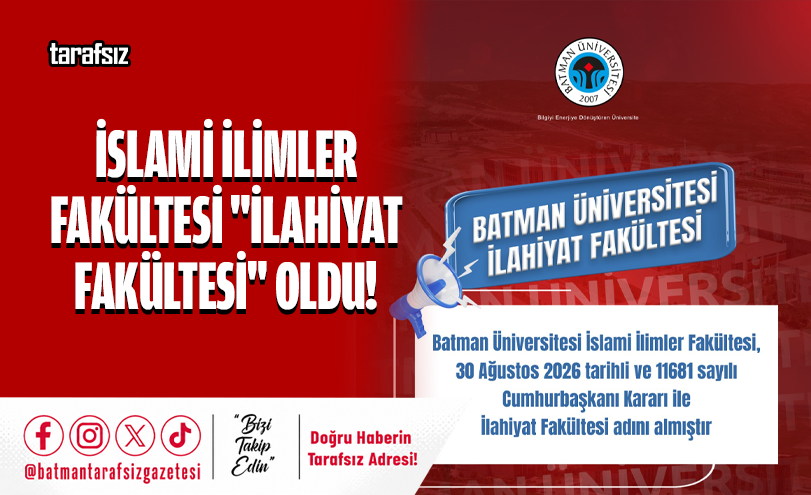 İslami İlimler Fakültesi “İlahiyat Fakültesi” Oldu!
