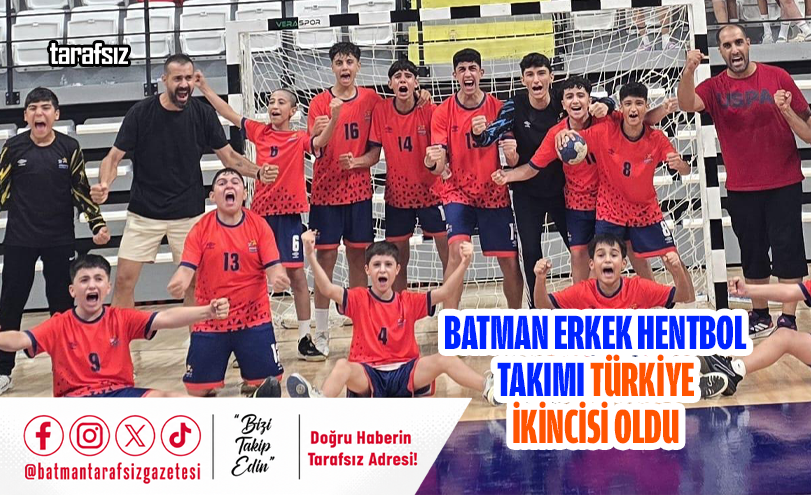 Batman Erkek Hentbol Takımı Türkiye İkincisi Oldu