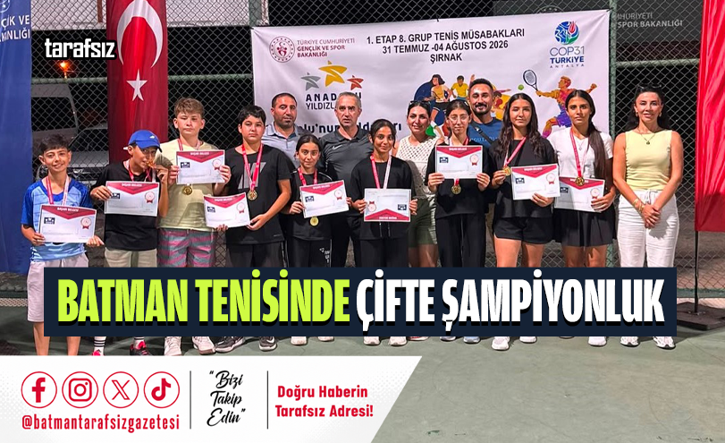 Batman Tenisinde Çifte Şampiyonluk