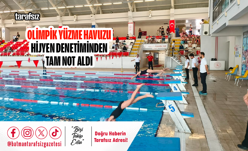 Olimpik Yüzme Havuzu Hijyen Denetiminden Tam Not Aldı