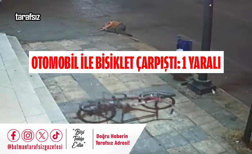 Otomobil ile Bisiklet Çarpıştı: 1 Yaralı