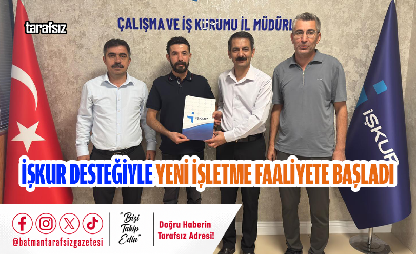 İŞKUR Desteğiyle Yeni İşletme Faaliyete Başladı