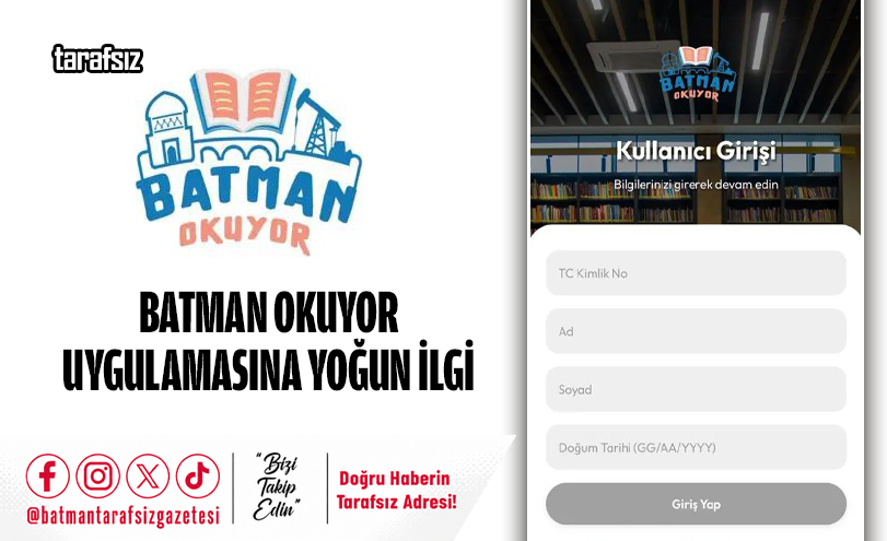 Batman Okuyor Uygulamasına Yoğun İlgi