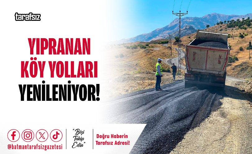 Yıpranan Köy Yolları Yenileniyor!