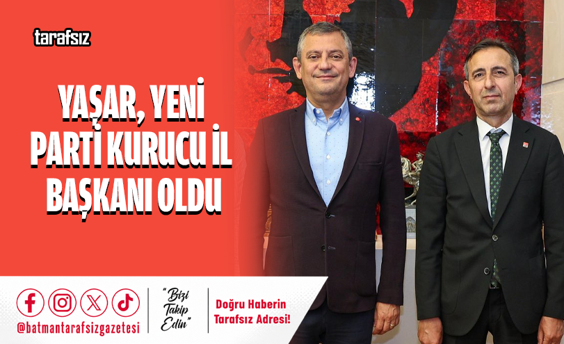 Yaşar, Yeni Parti Kurucu İl Başkanı Oldu