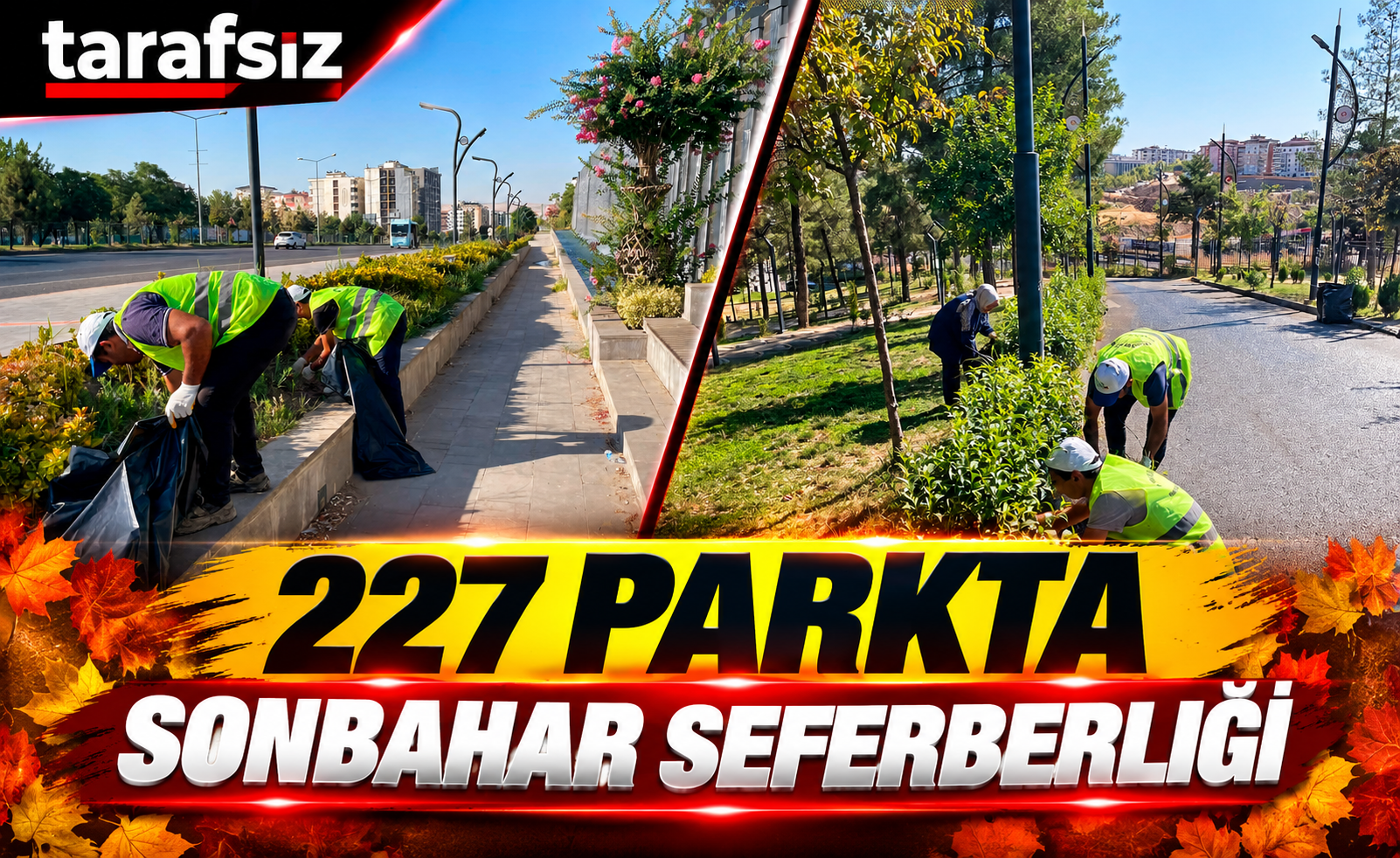 227 PARKTA SONBAHAR SEFERBERLİĞİ
