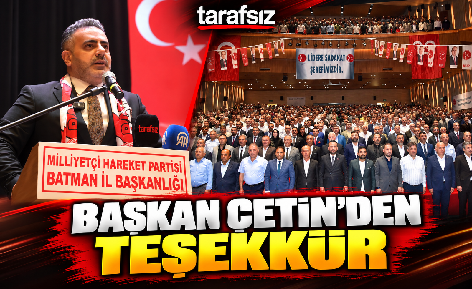 BAŞKAN ÇETİN’DEN TEŞEKKÜR