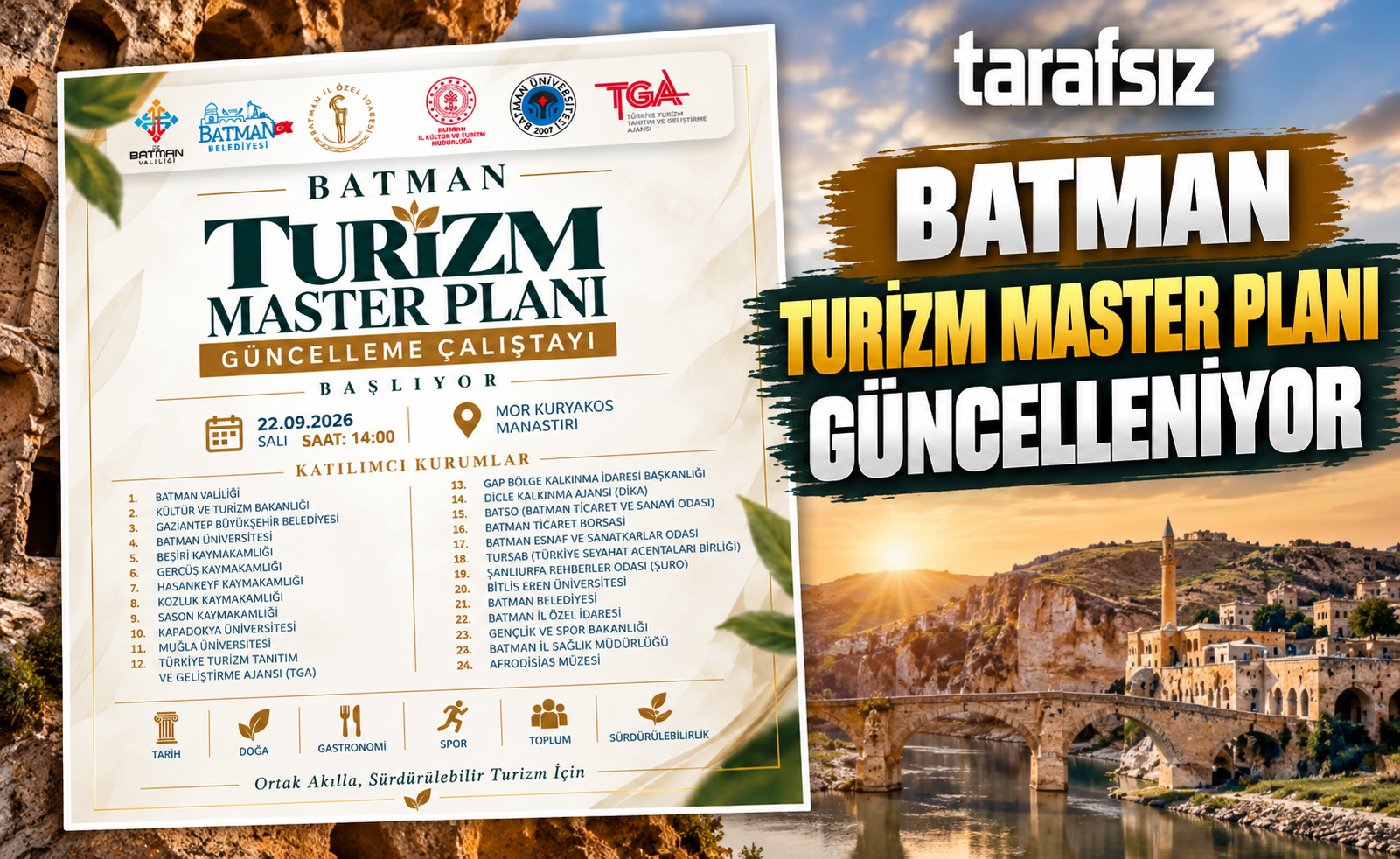 BATMAN TURİZM MASTER PLANI GÜNCELLENİYOR