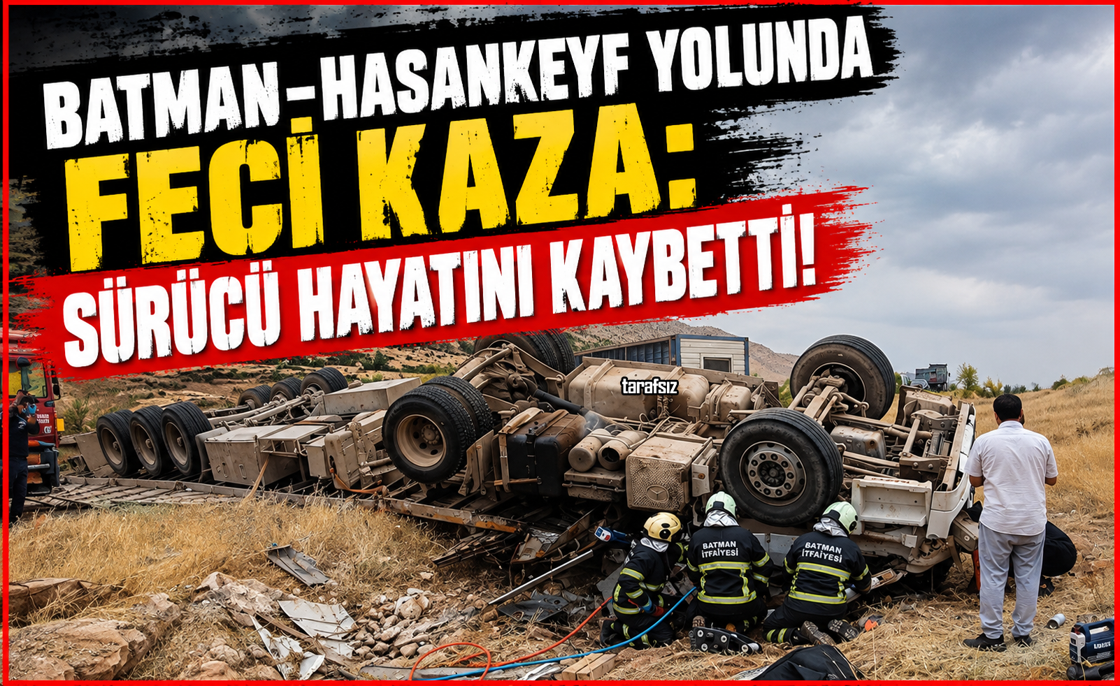 Batman-Hasankeyf Yolunda Feci Kaza: Sürücü Hayatını Kaybetti!