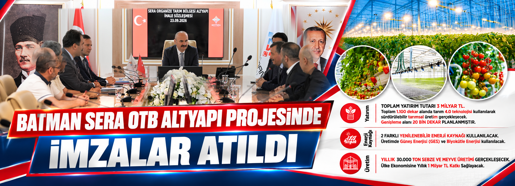 Batman Sera OTB Altyapı Projesinde İmzalar Atıldı