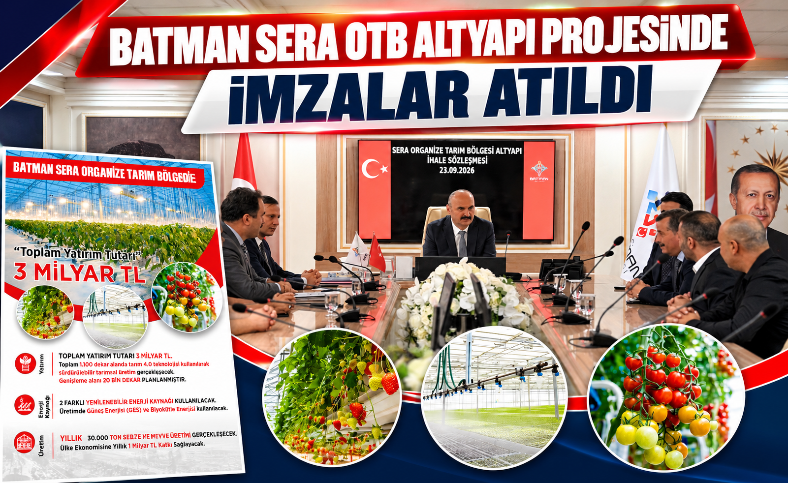 Batman Sera OTB Altyapı Projesinde İmzalar Atıldı