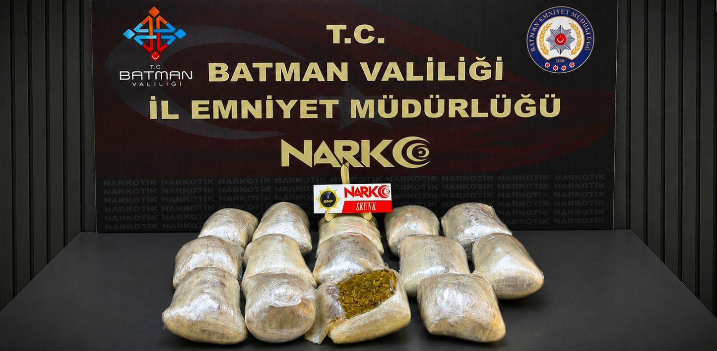 Batman’da Uyuşturucu Operasyonu: 7.4 Kilo Skunk Ele Geçirildi