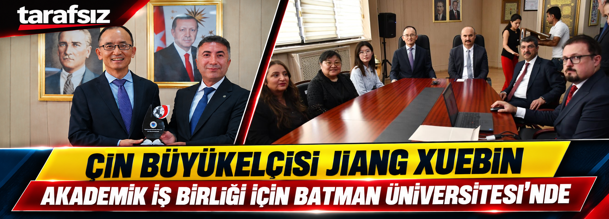 Çin Büyükelçisi Jiang Xuebin Akademik İş Birliği İçin Batman Üniversitesin’de