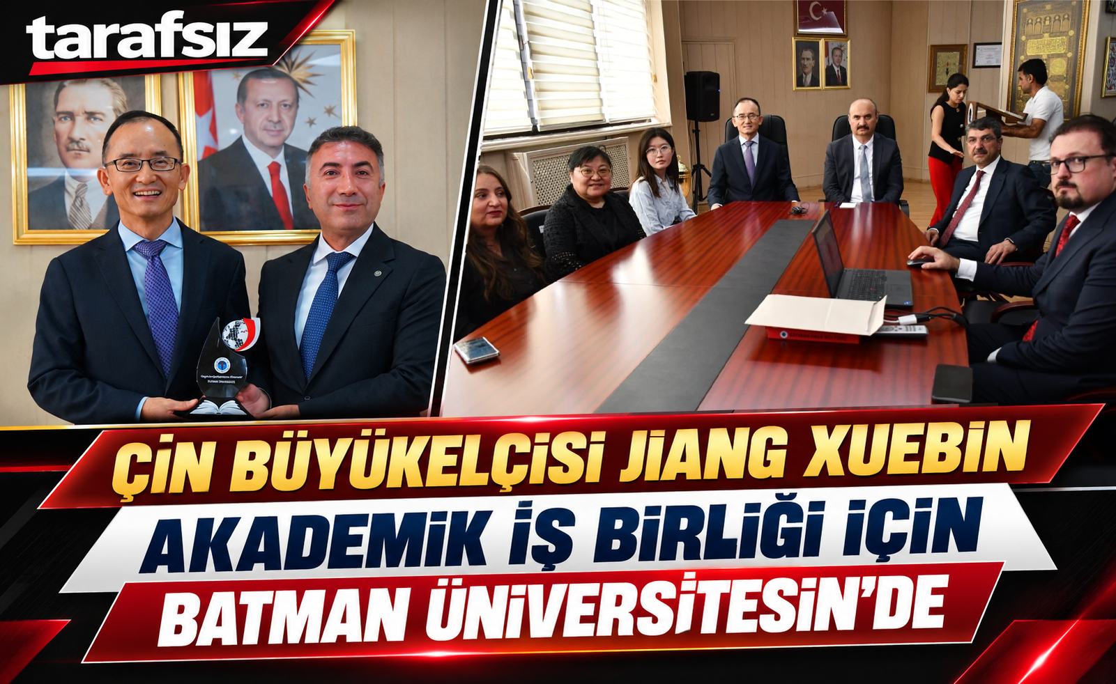 Çin Büyükelçisi Jiang Xuebin Akademik İş Birliği İçin Batman Üniversitesin’de