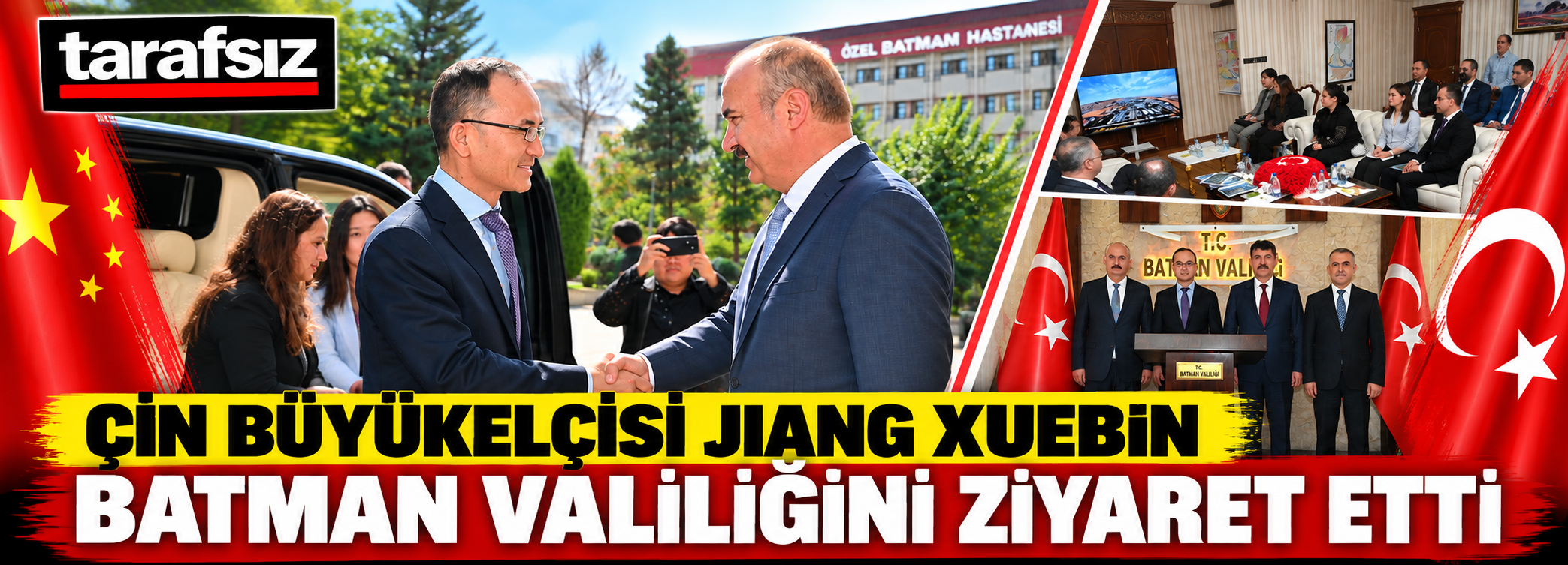 Çin Büyükelçisi Jiang Xuebin Batman Valiliğini Ziyaret Etti