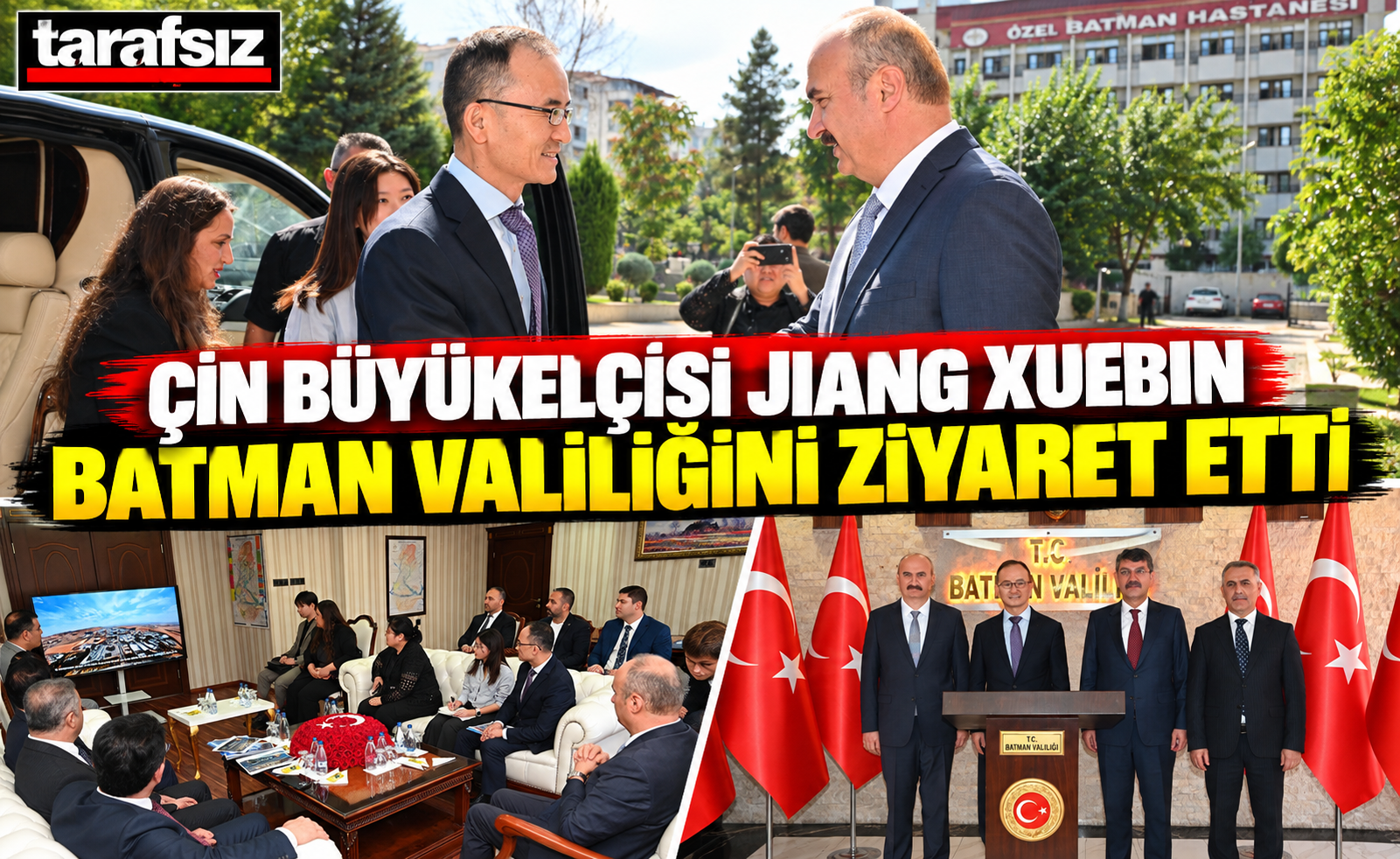 Çin Büyükelçisi Jiang Xuebin Batman Valiliğini Ziyaret Etti