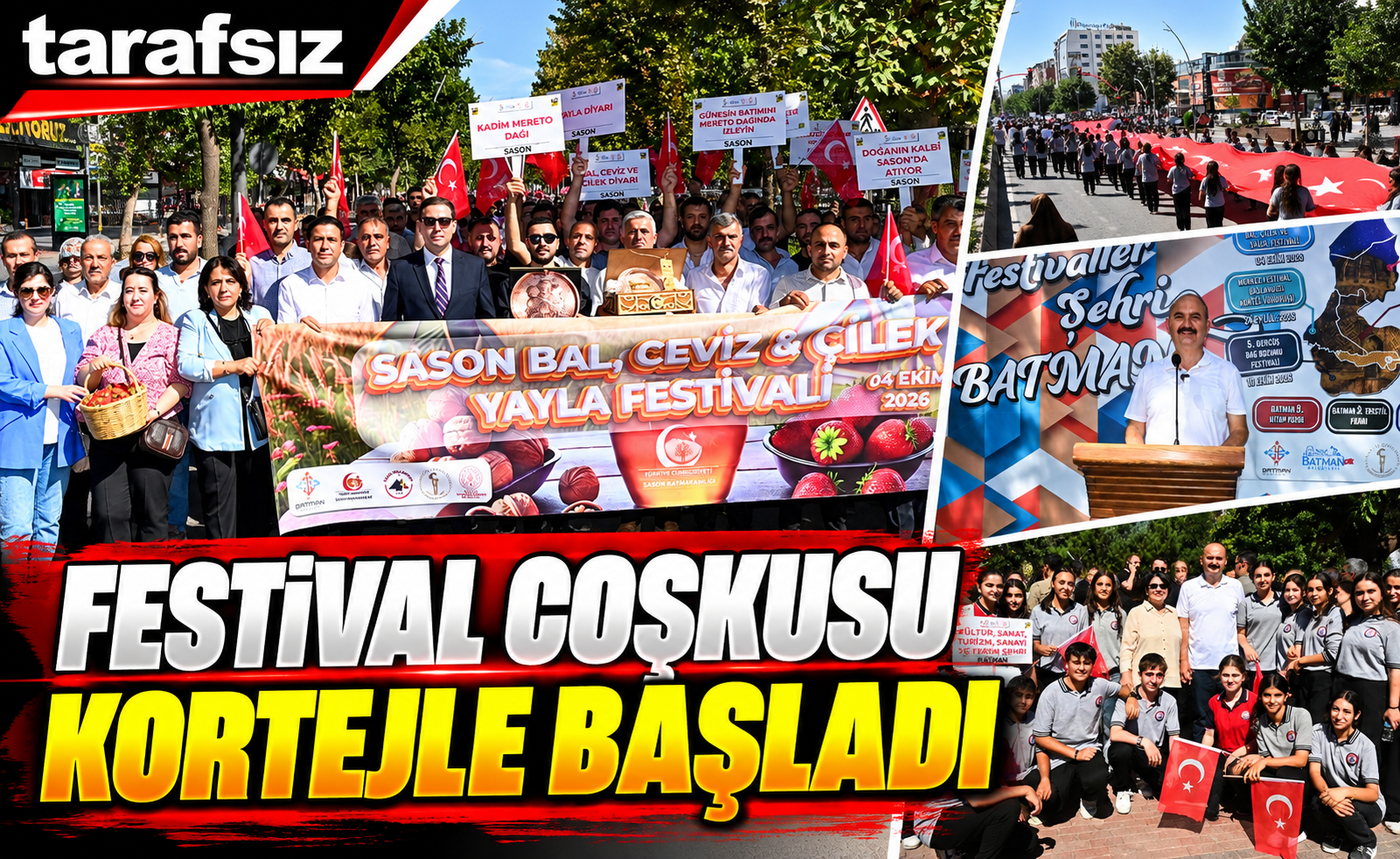 FESTİVAL COŞKUSU KORTEJLE BAŞLADI