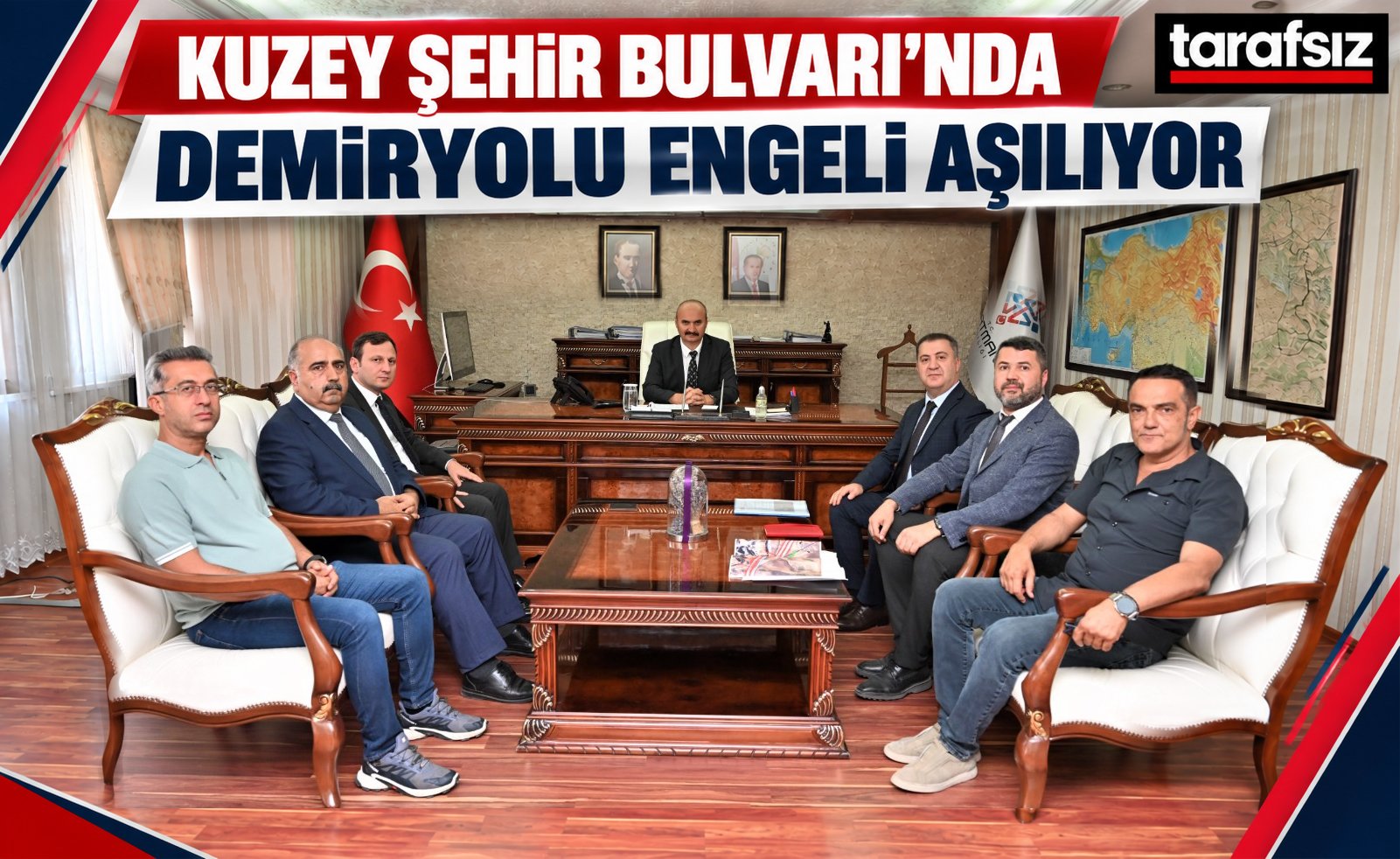 Kuzey Şehir Bulvarı’nda Demiryolu Engeli Aşılıyor