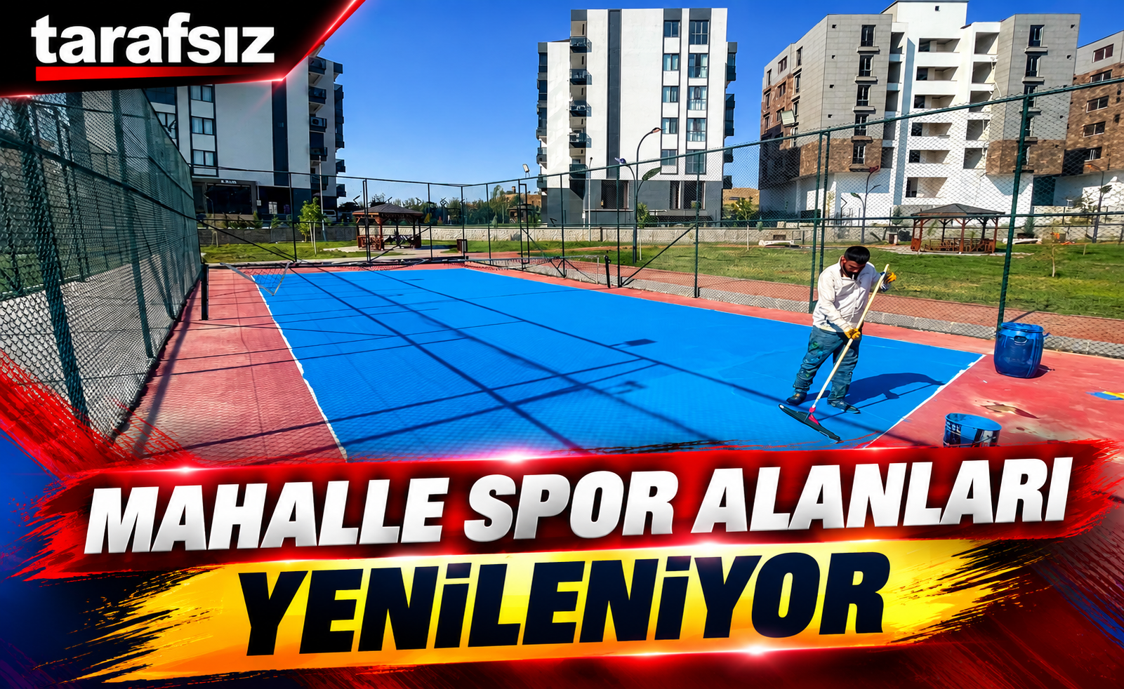 MAHALLE SPOR ALANLARI YENİLENİYOR
