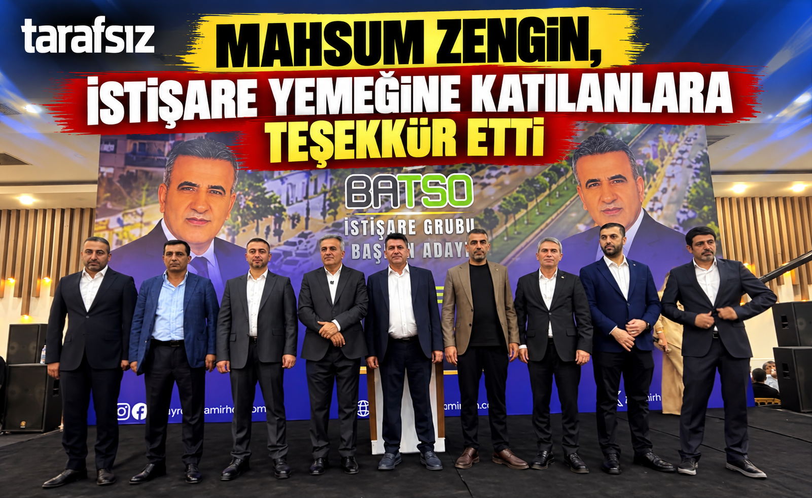MAHSUM ZENGİN, İSTİŞARE YEMEĞİNE KATILANLARA TEŞEKKÜR ETTİ