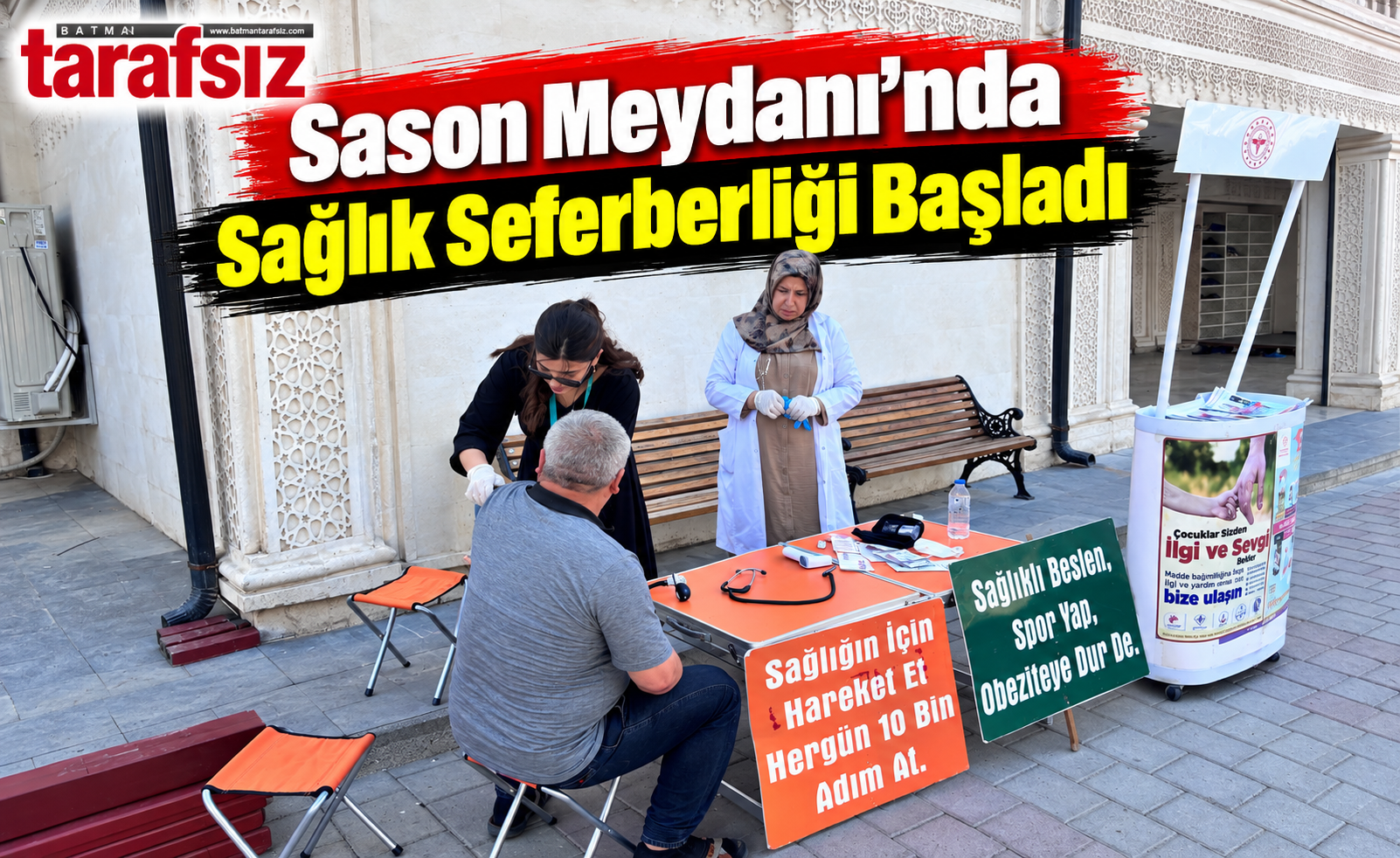 Sason Meydanı’nda Sağlık Seferberliği Başladı