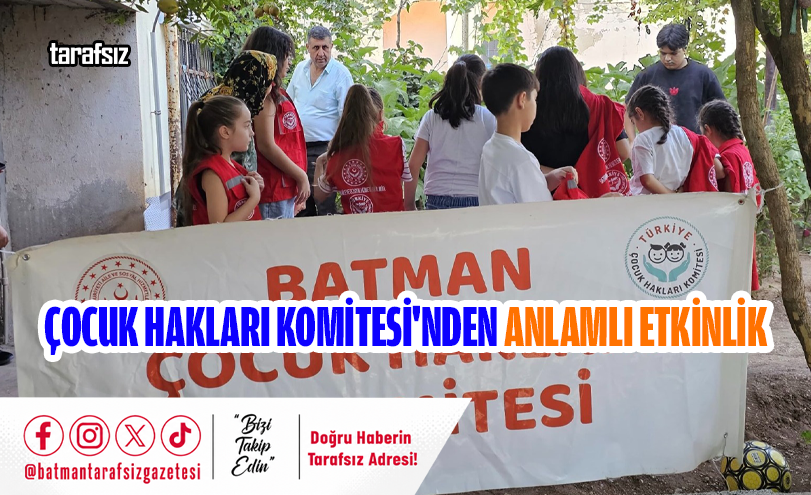 Çocuk Hakları Komitesi’nden Anlamlı Etkinlik