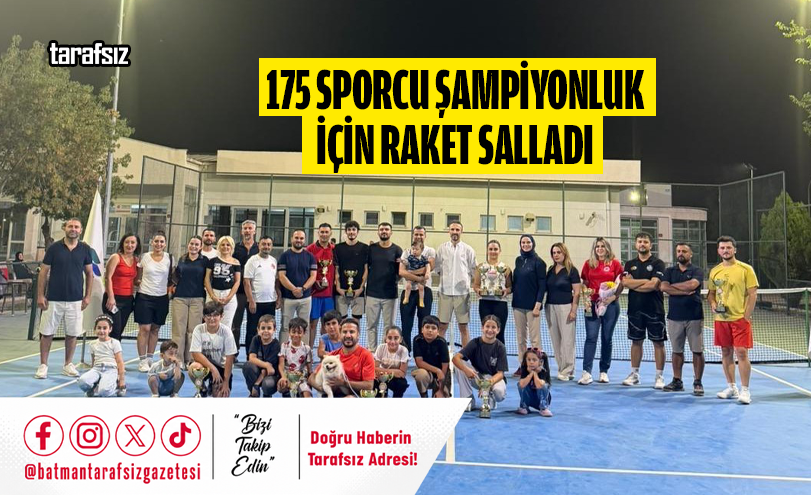 175 Sporcu Şampiyonluk İçin Raket Salladı