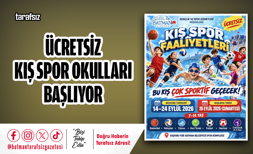Ücretsiz Kış Spor Okulları Başlıyor